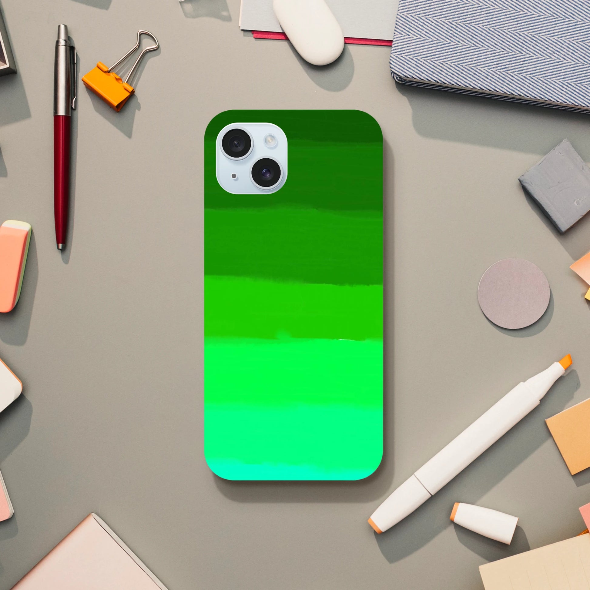 Green gradient iphone case by oliver lodge