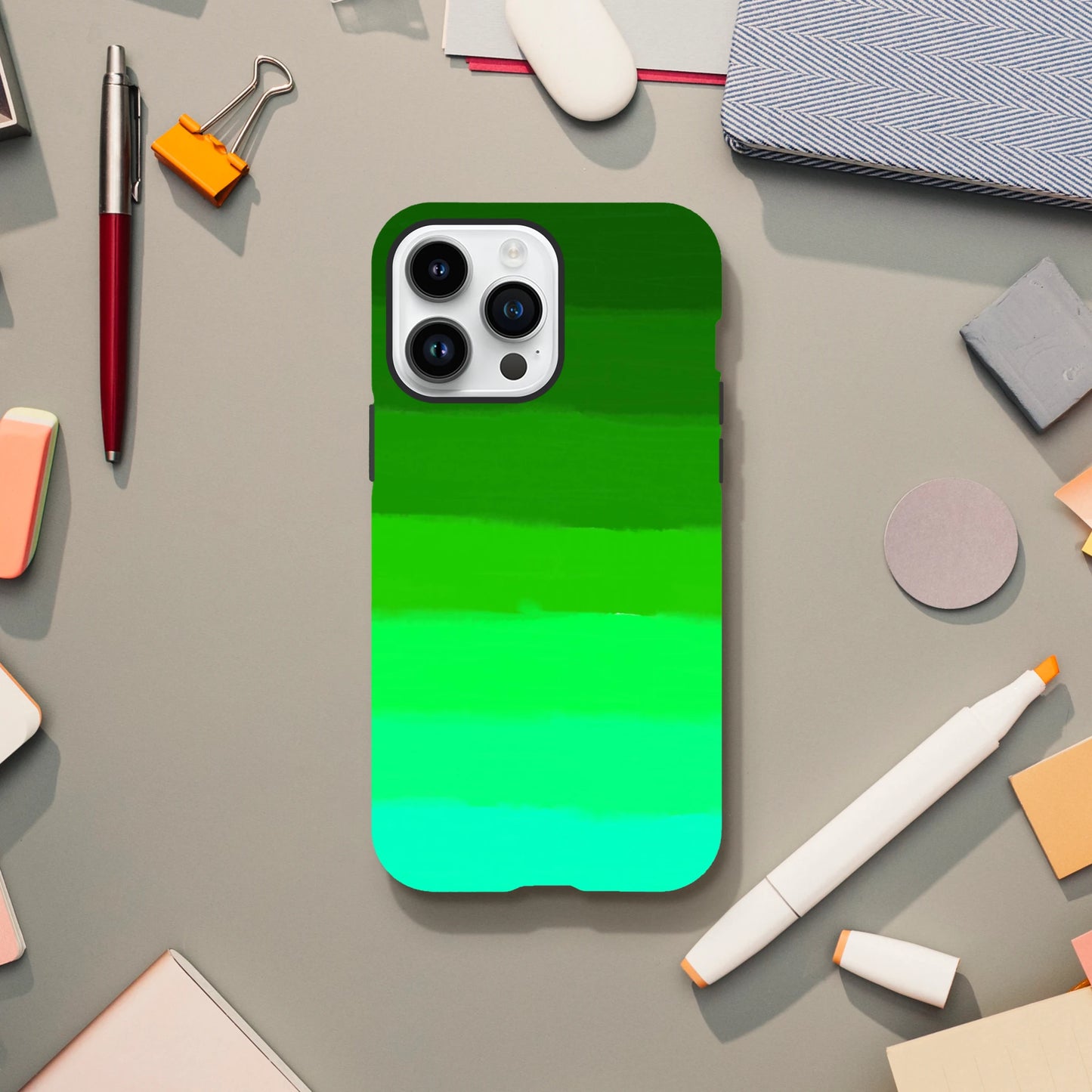 Green gradient iphone case by oliver lodge