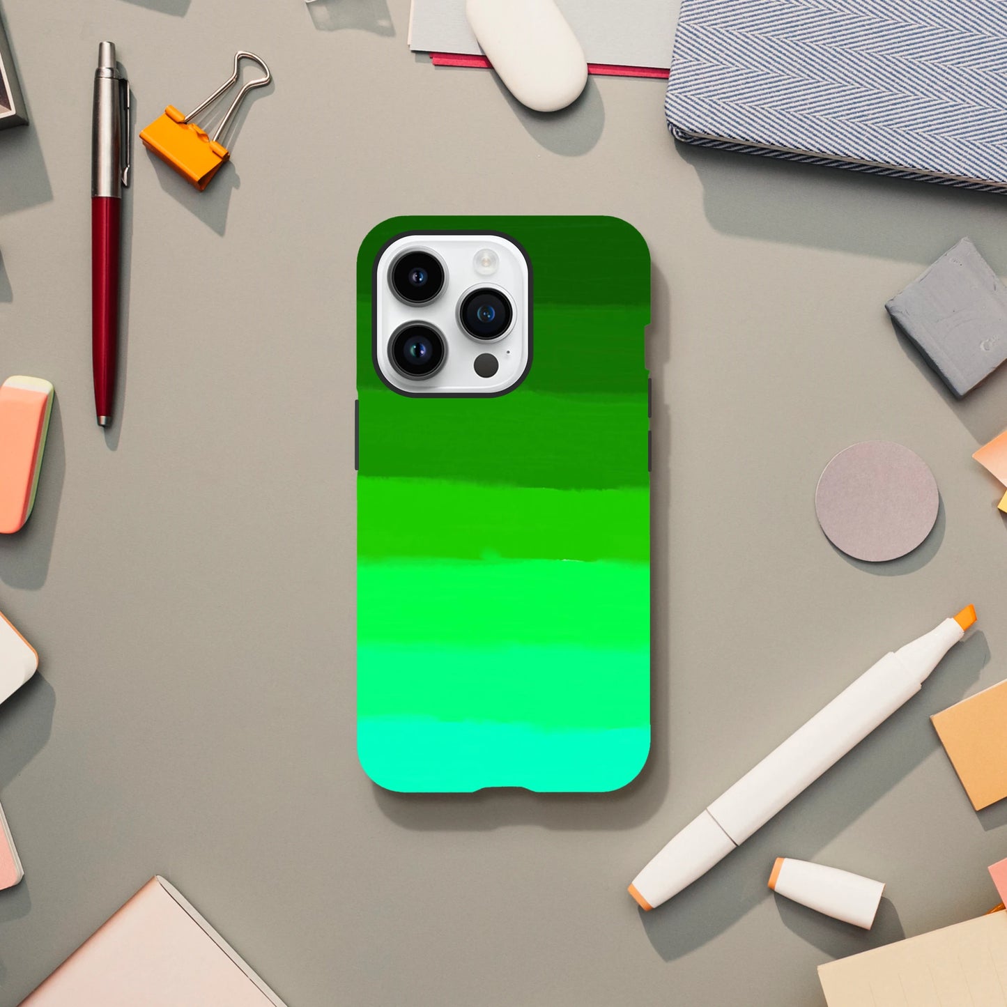 Green gradient iphone case by oliver lodge