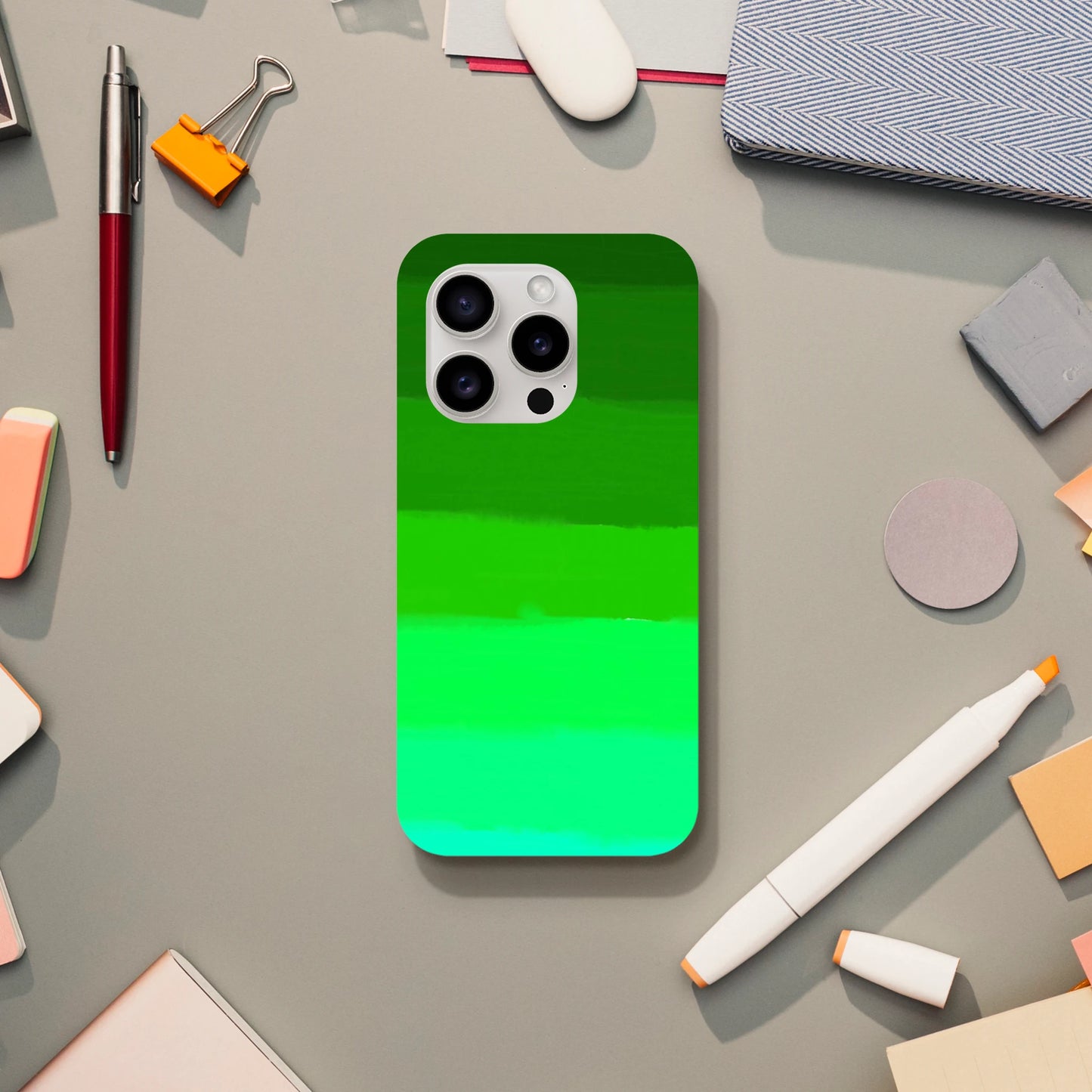 Green gradient iphone case by oliver lodge
