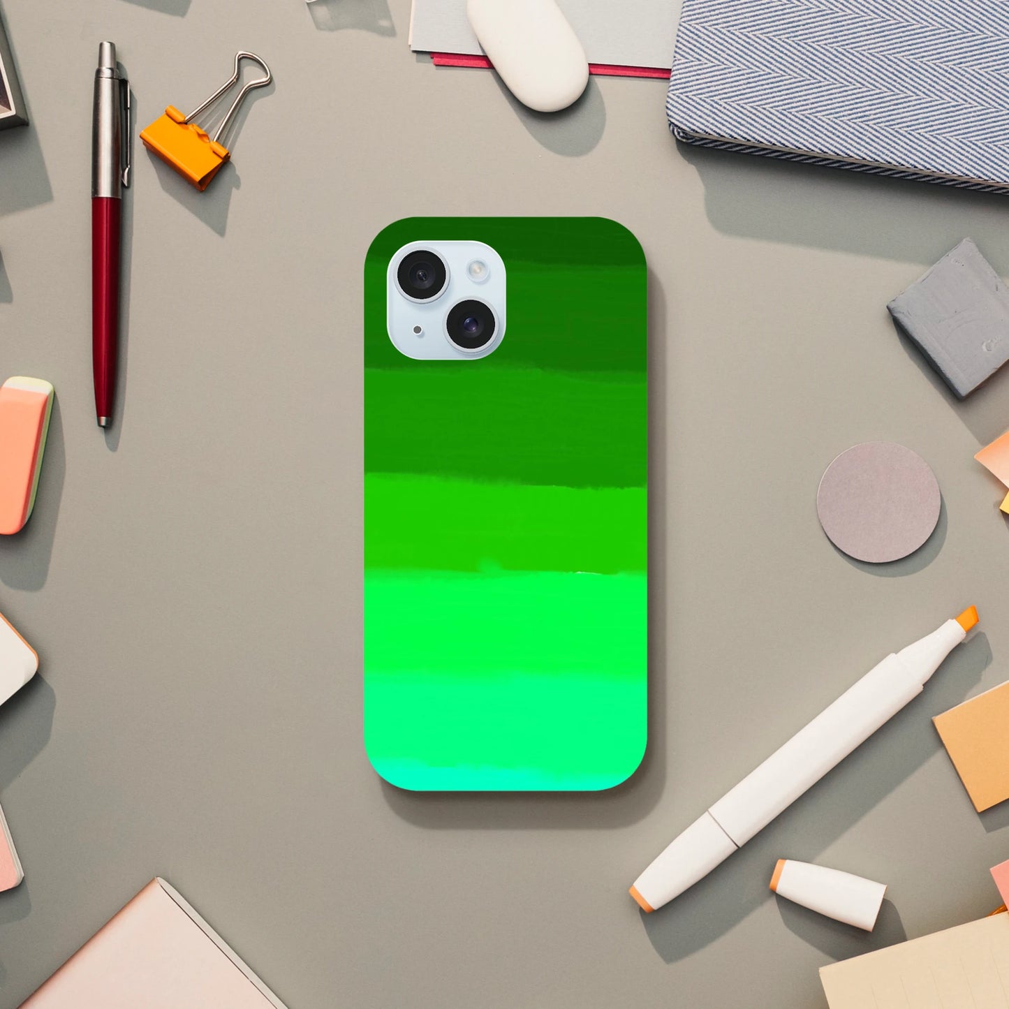 Green gradient iphone case by oliver lodge