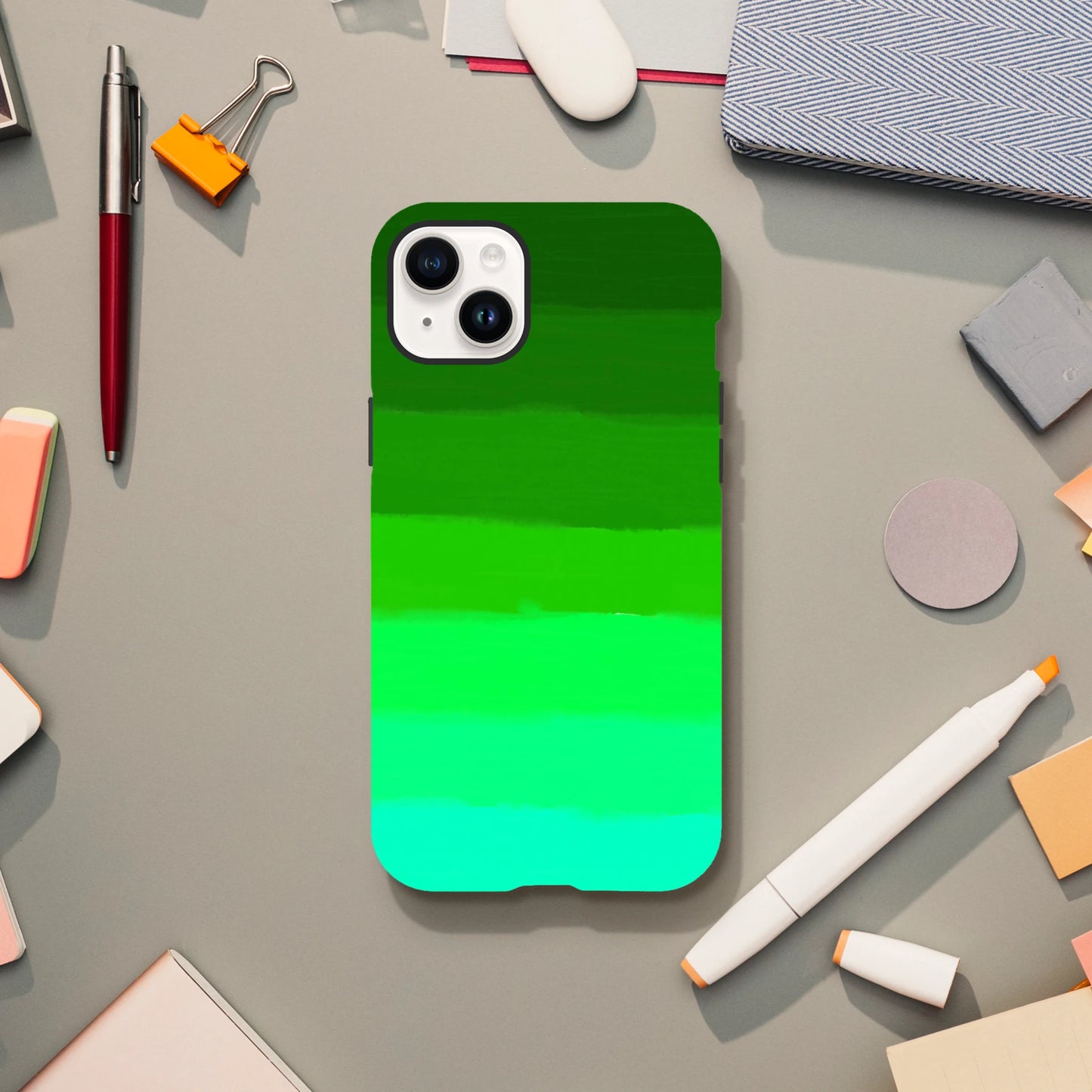 Green gradient iphone case by oliver lodge