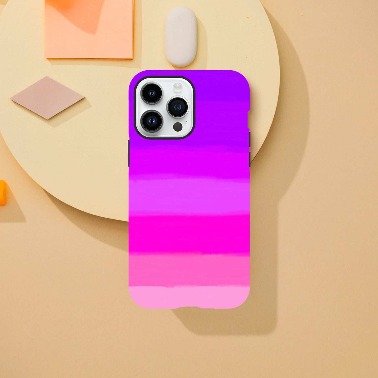 Pink gradient iphone case by oliver lodge