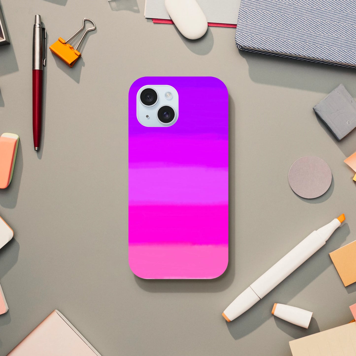 Pink gradient iphone case by oliver lodge